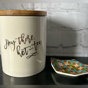 Ceramic Tea Holder and Tea bag dish
